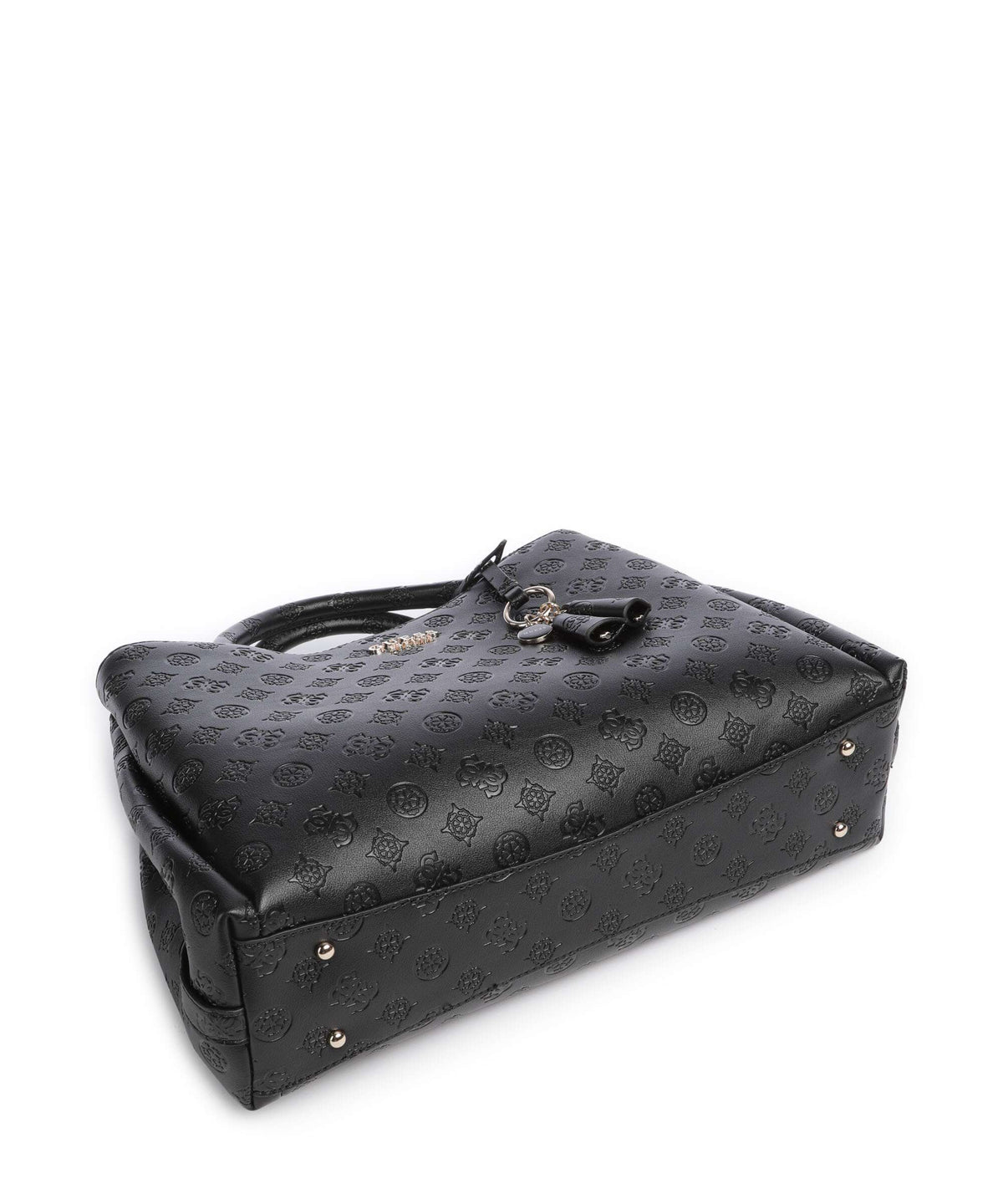 Guess Phoebe Peony Debossed Handbag black logo