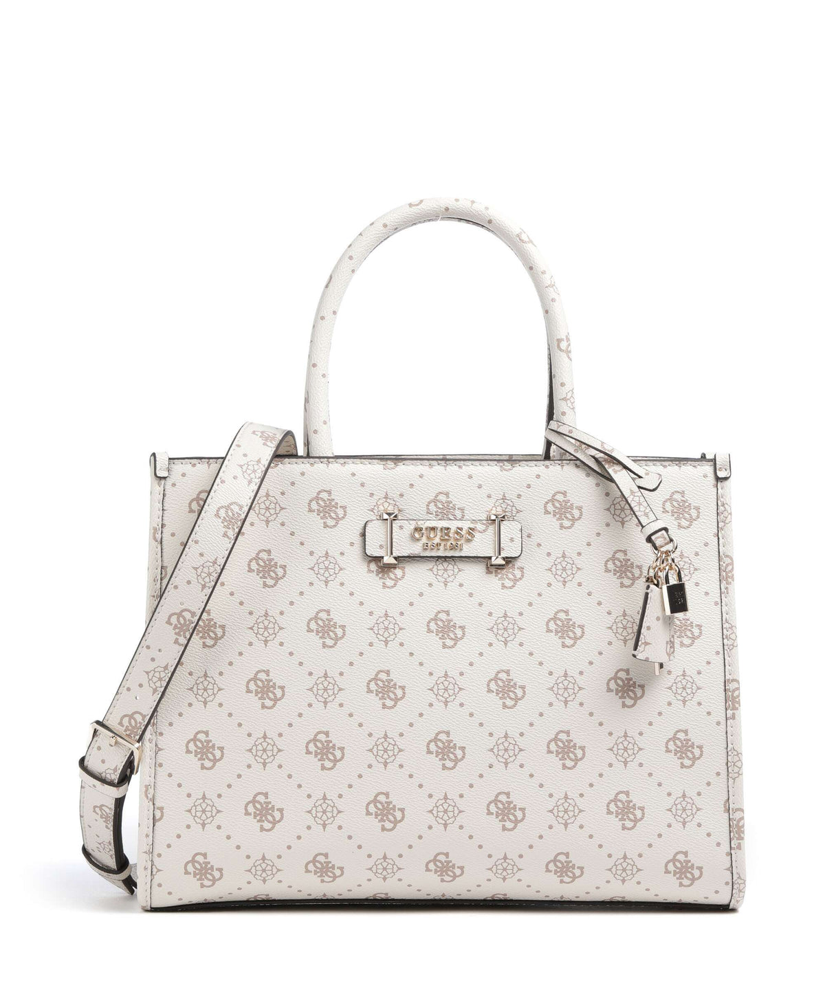 Guess Silia Handbag vanilla logo