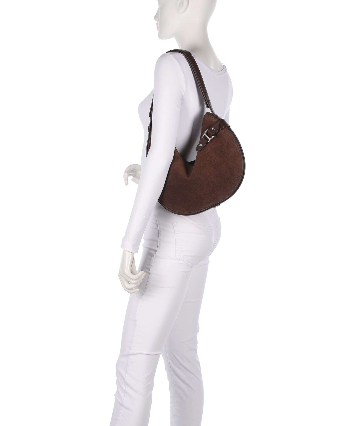 Lauren Ralph Lauren Tasha Large Hobo bag dark hickory