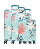 Travelite Cruise Suitcase set (4 wheels) türkise lilie