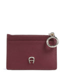 Aigner Zita Porta carte di credito burgundy