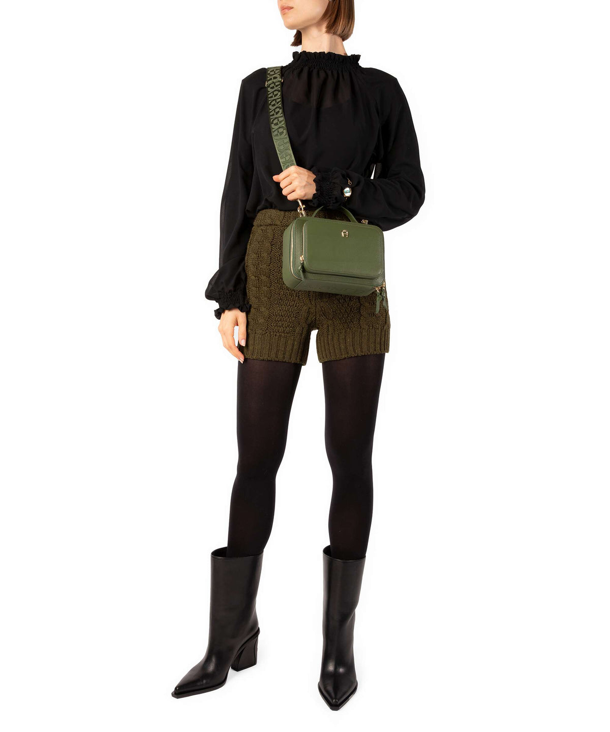 Aigner Zita S Crossbody bag dark olive