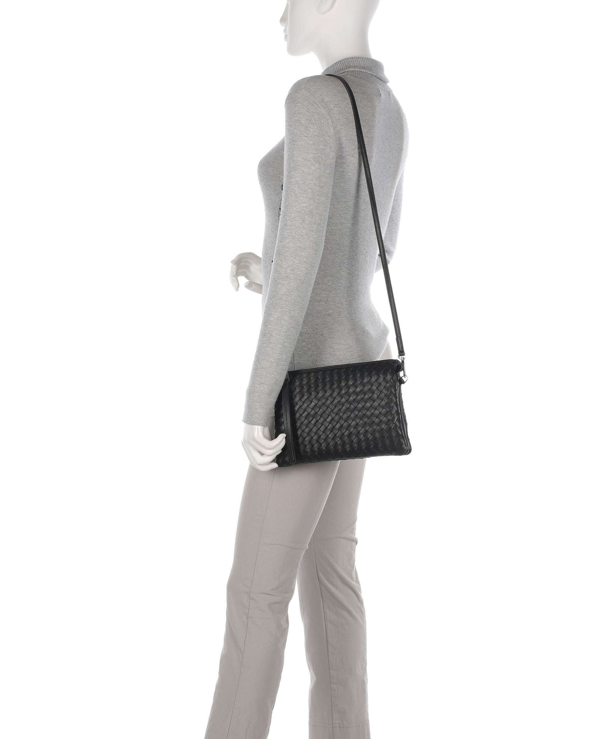 Abro Piuma Crossbody bag black/nickel