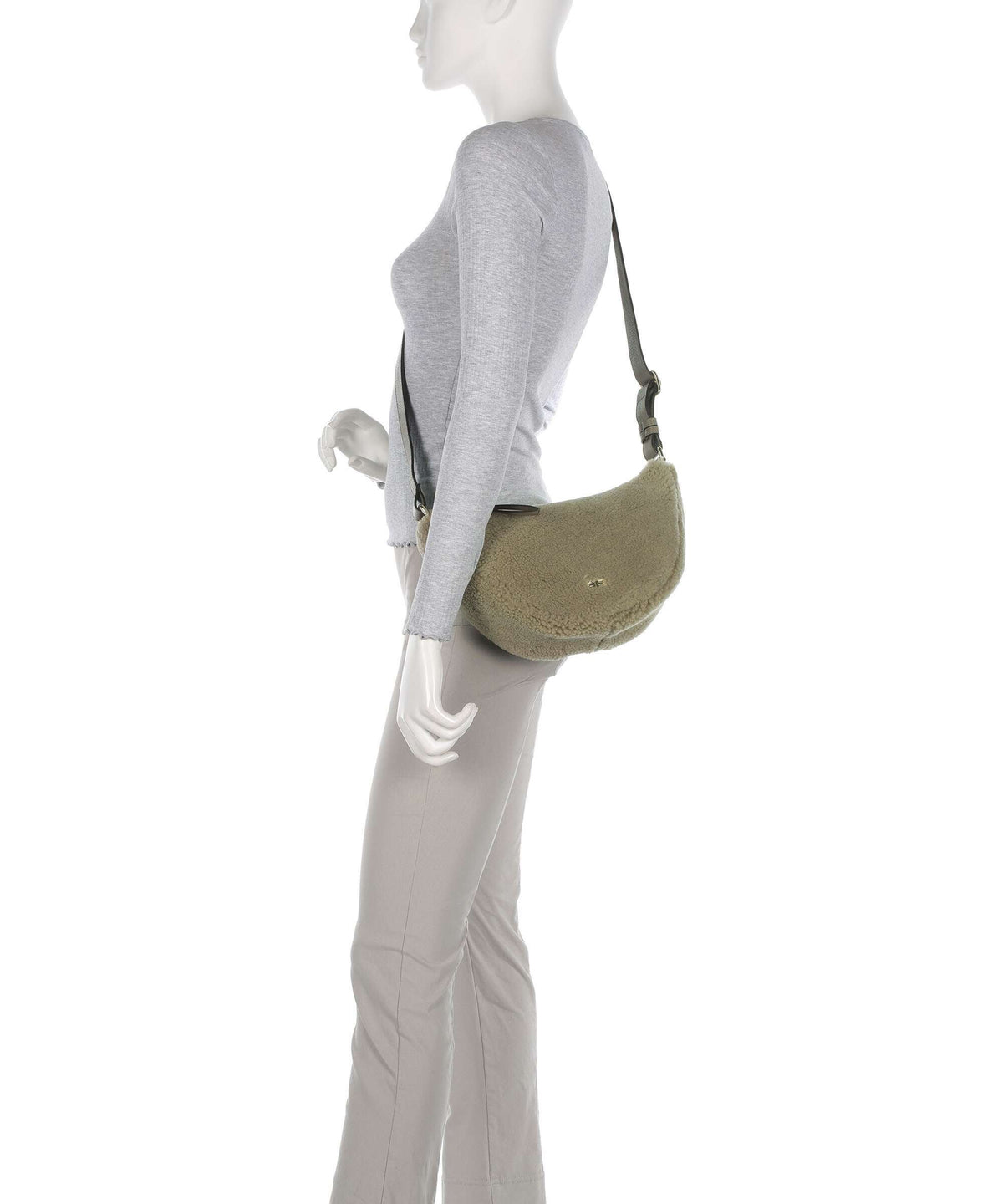 Abro Shearling By My Side Crossbody bag siena