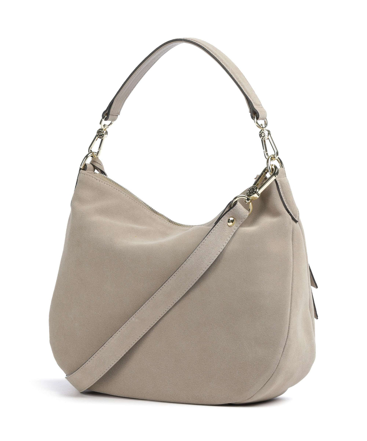 Abro Suede Juna Small Hobo bag siena