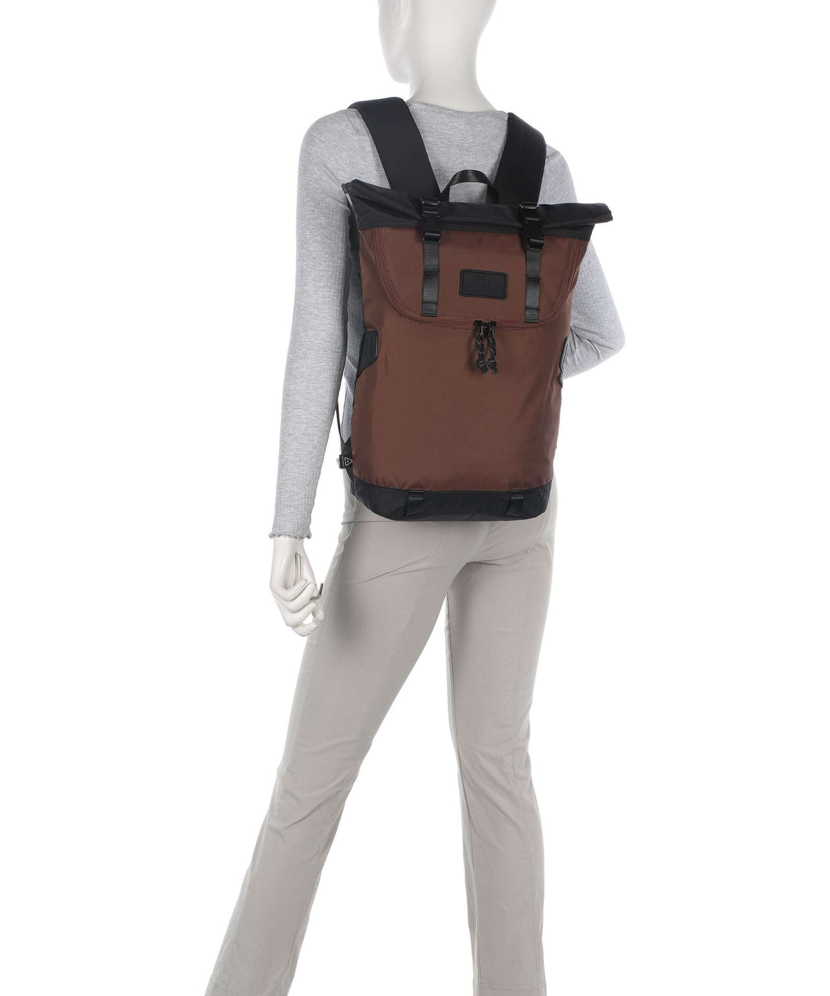 Doughnut Go Wild Christopher Small Rolltop backpack grey/brown