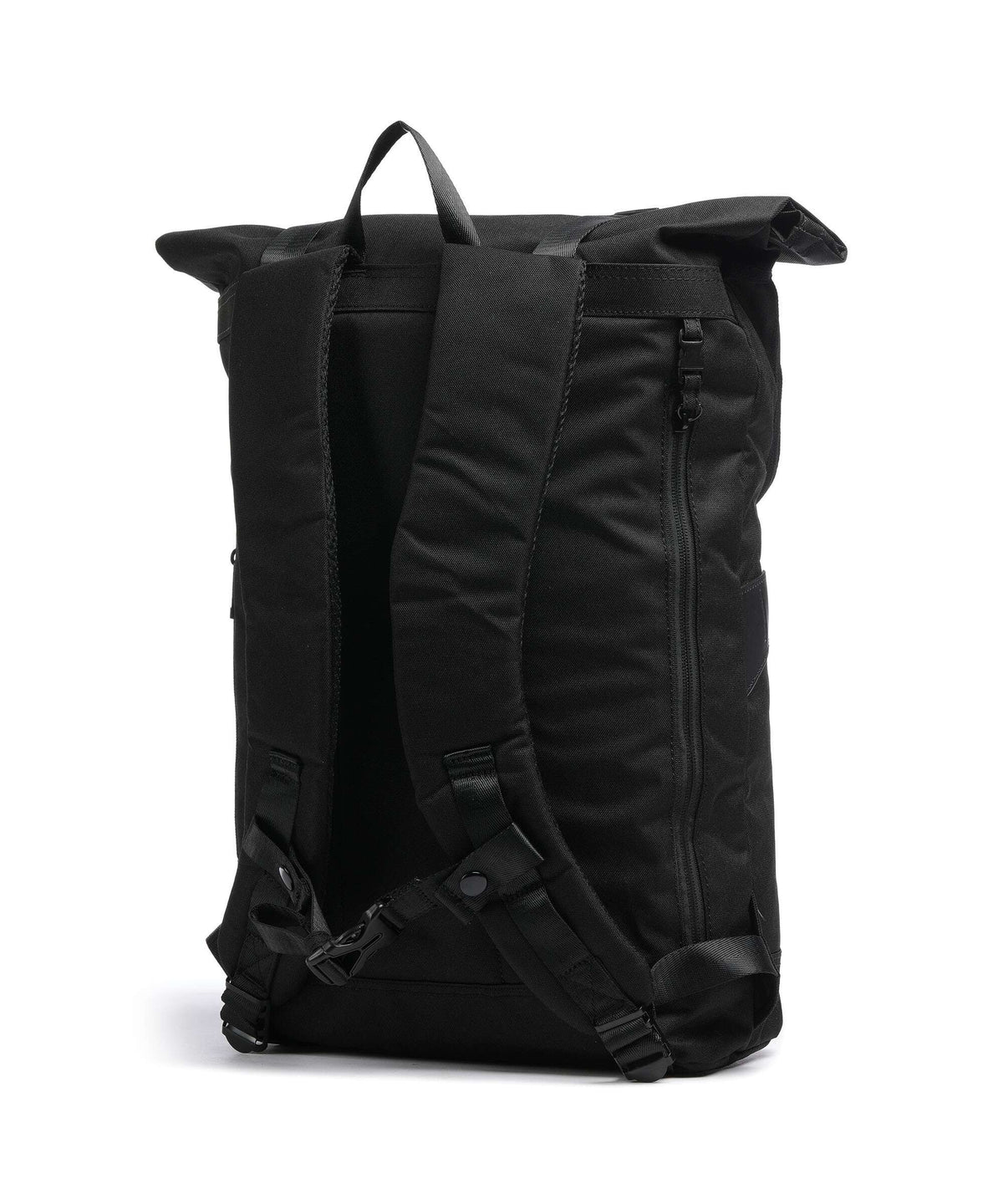 Doughnut Glossy Blocking Christopher Rolltop backpack black