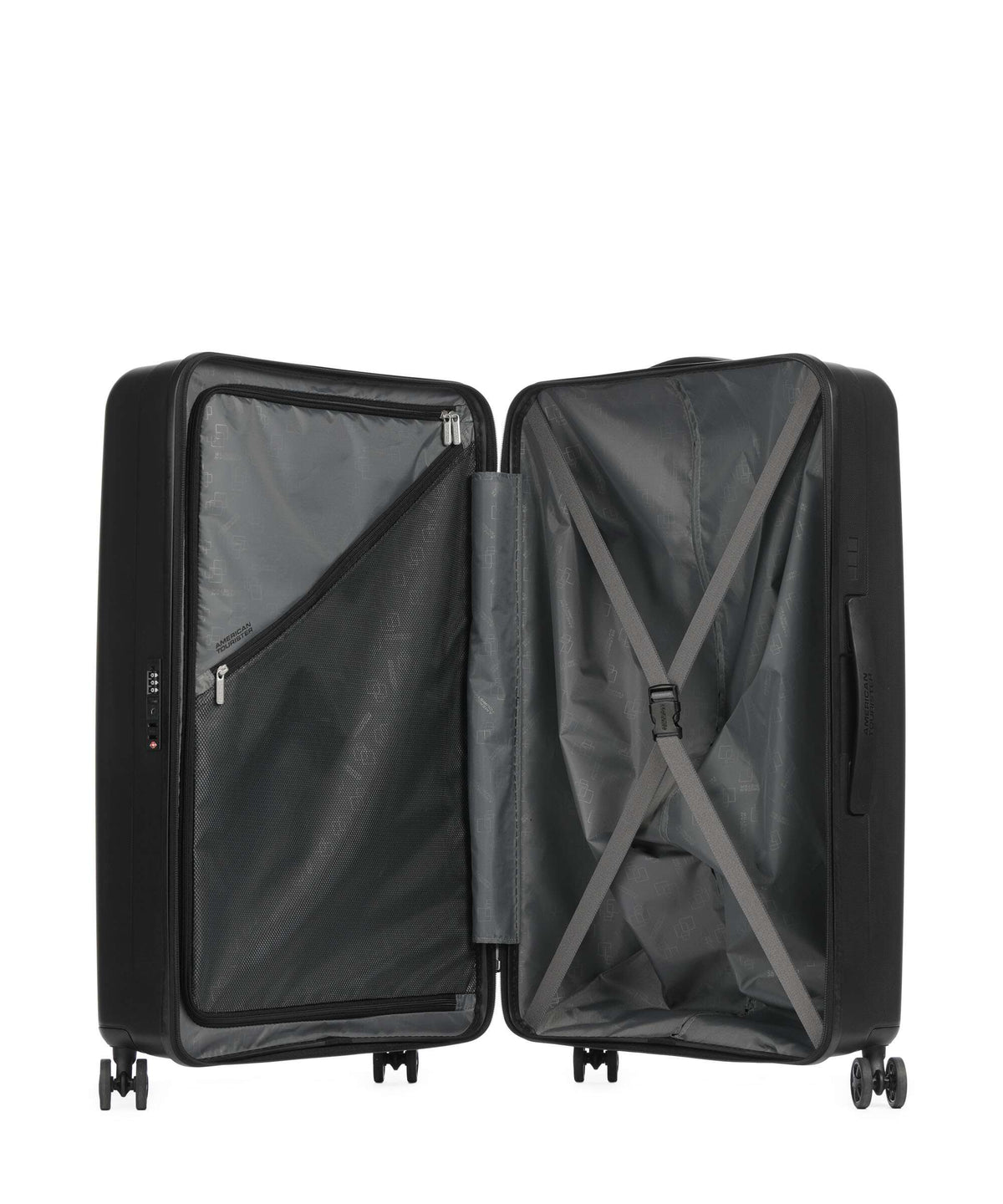 American Tourister Rejoy Spinner (4 wheels) true black