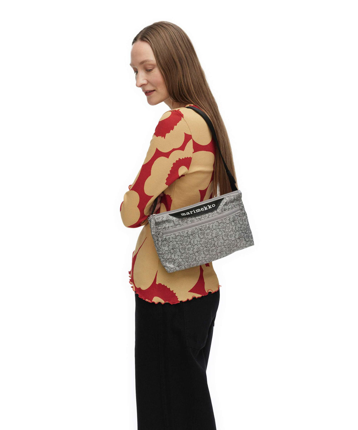 Marimekko Unikko Piirto Neat S Handbag grey/black