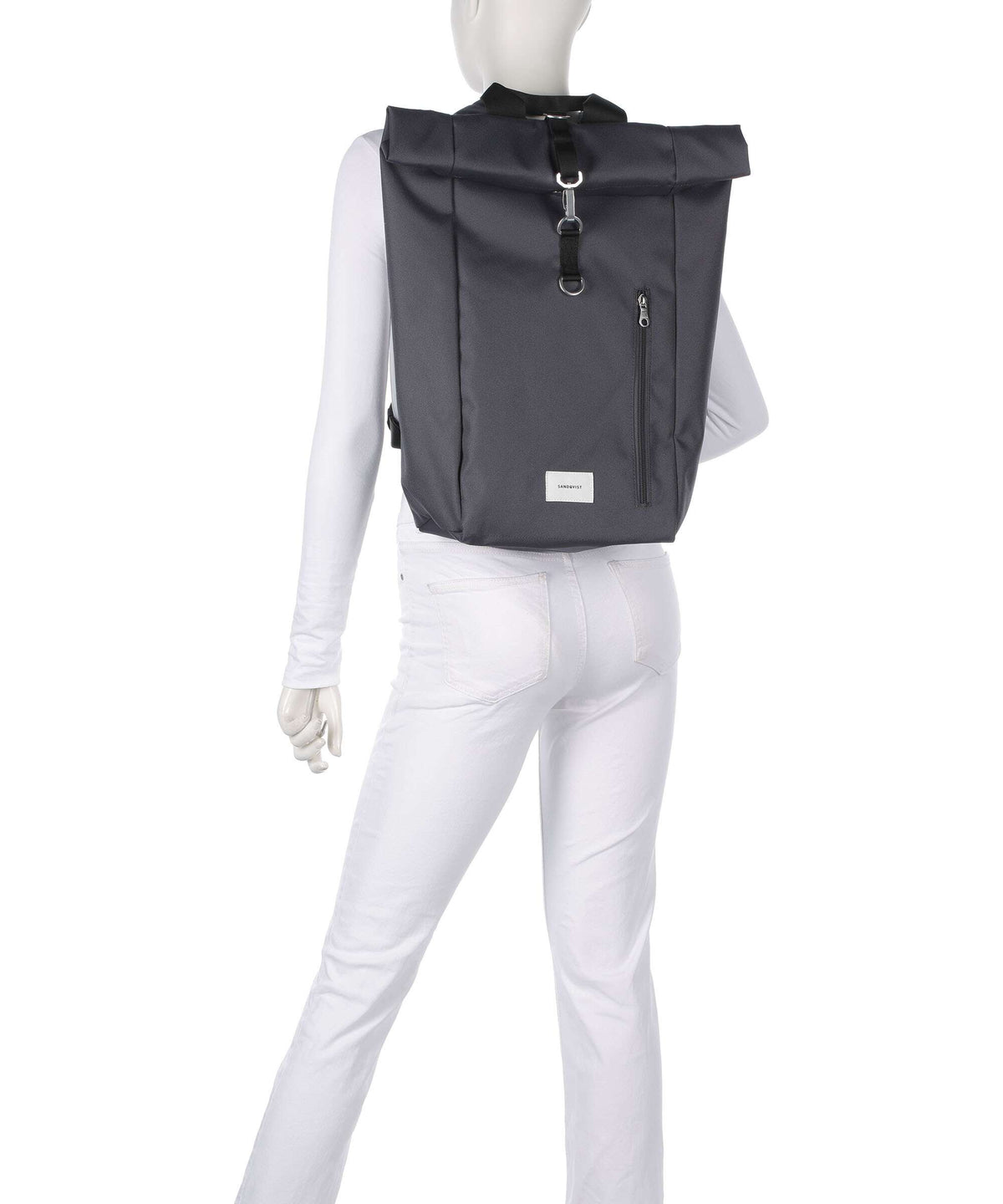 Sandqvist Ground L Rolltop backpack asphalt