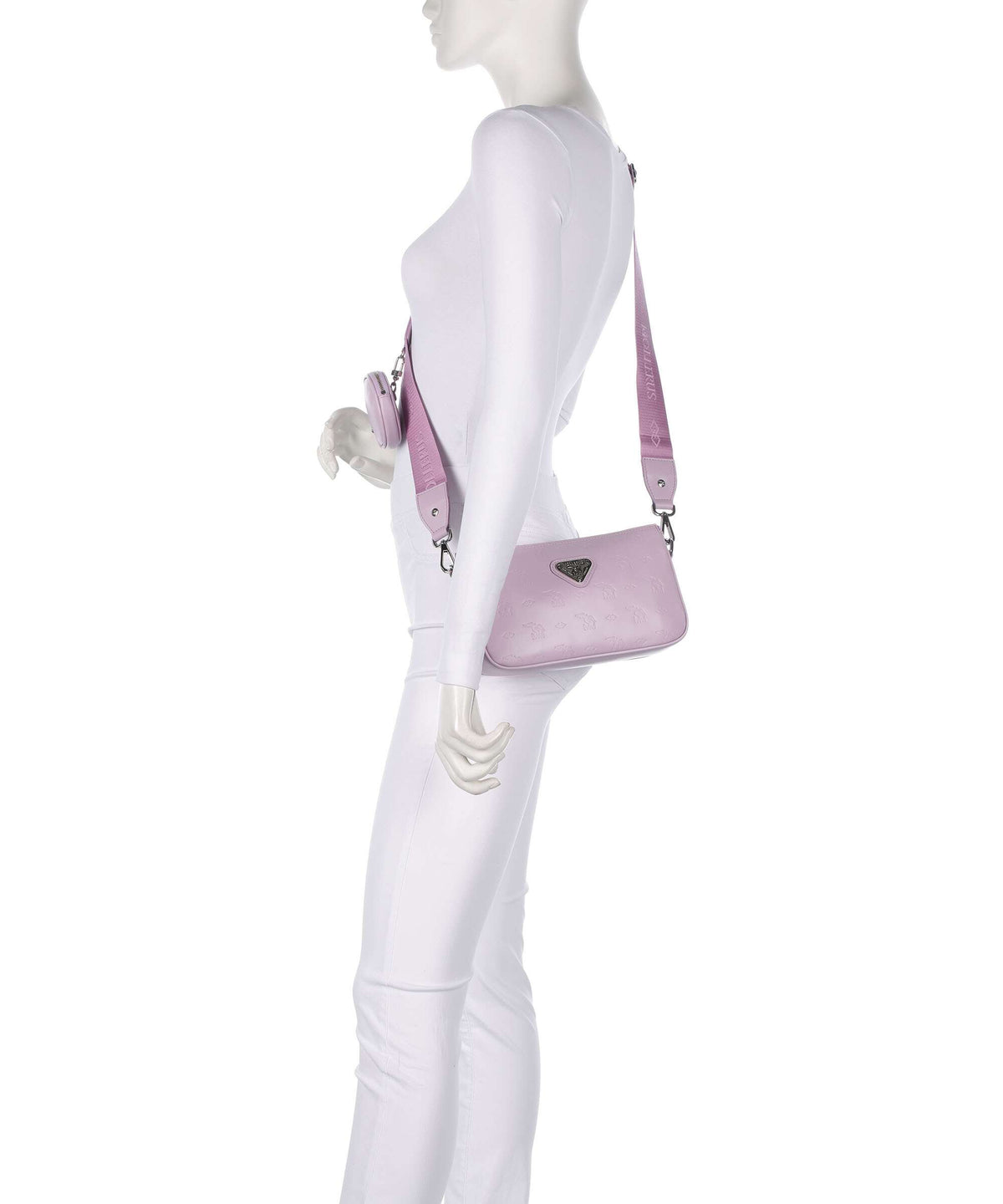 Maison Mollerus Stampato Zell Shoulder bag flieder