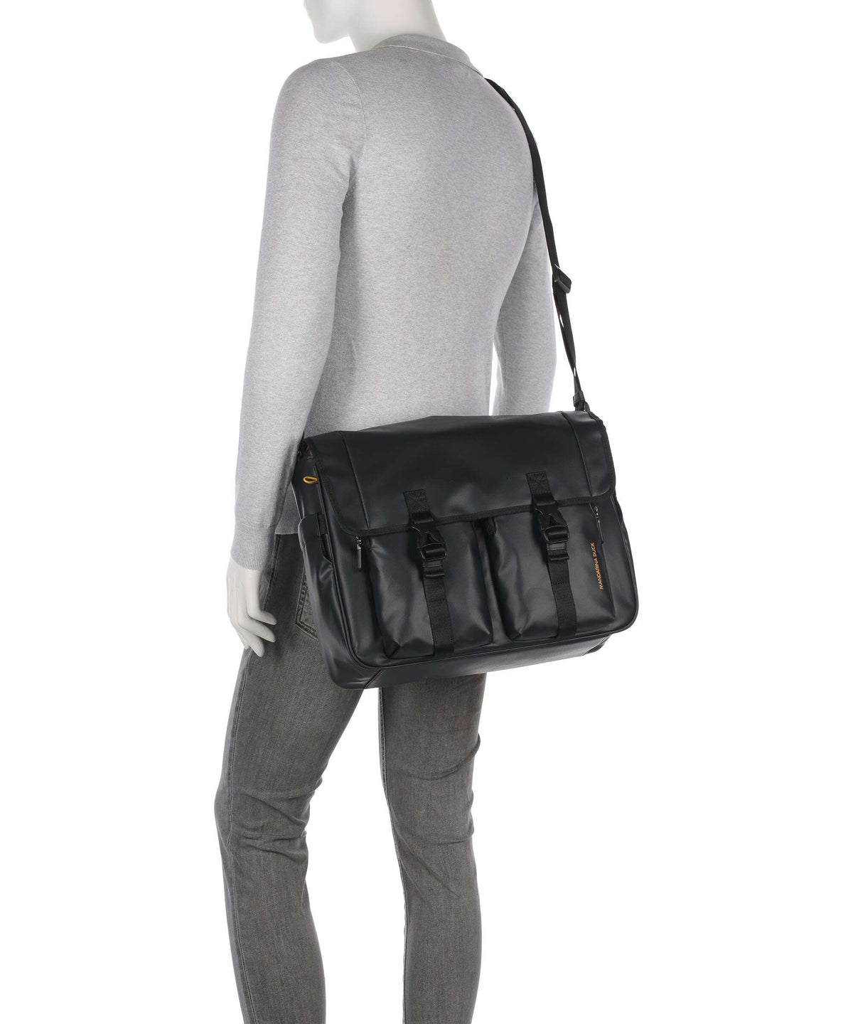 Mandarina Duck Eco Coated Messenger bag black
