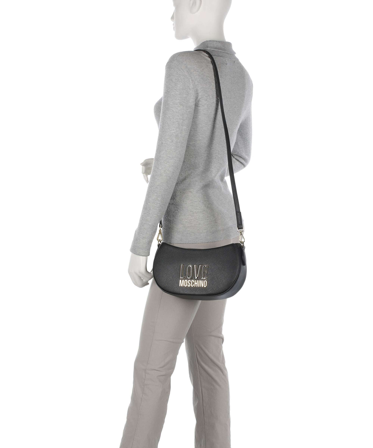 Love Moschino Jelly Logo Crossbody bag nero