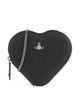 Vivienne Westwood Heart Saffiano Biogreen Borsa a tracolla black