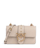 Pinko Love One Mini Borsa a tracolla beige/grigio fumo/antique gold