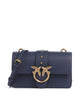Pinko Love One Mini Borsa a tracolla blu indaco ombroso/antique gold