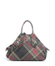 Vivienne Westwood Yasmine Saffiano Printed Small Borsa a mano chelsea tartan