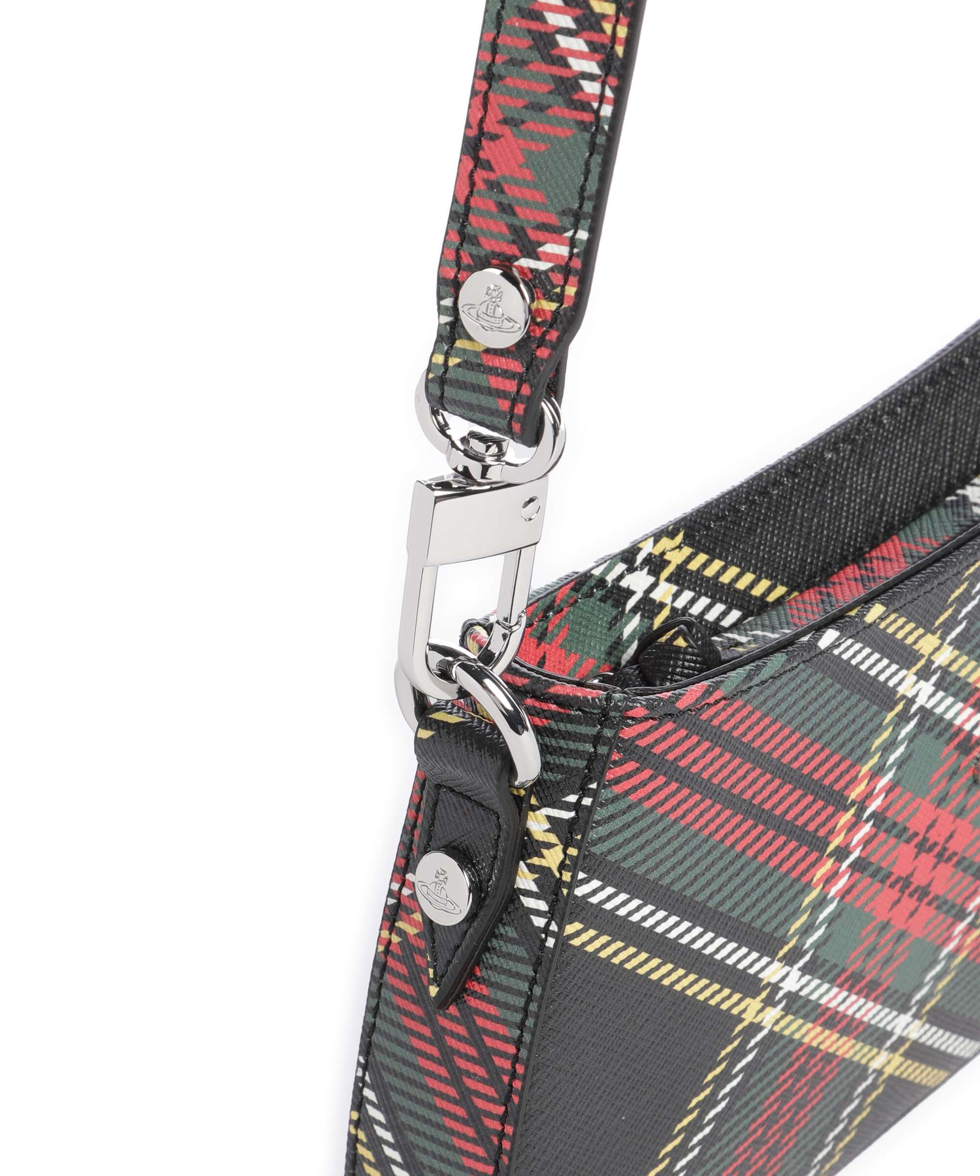 Vivienne Westwood Tasha Saffiano Printed Shoulder bag chelsea tartan