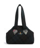 Vivienne Westwood Archive Harris Tweed Check Medium Borsa a spalla dark check