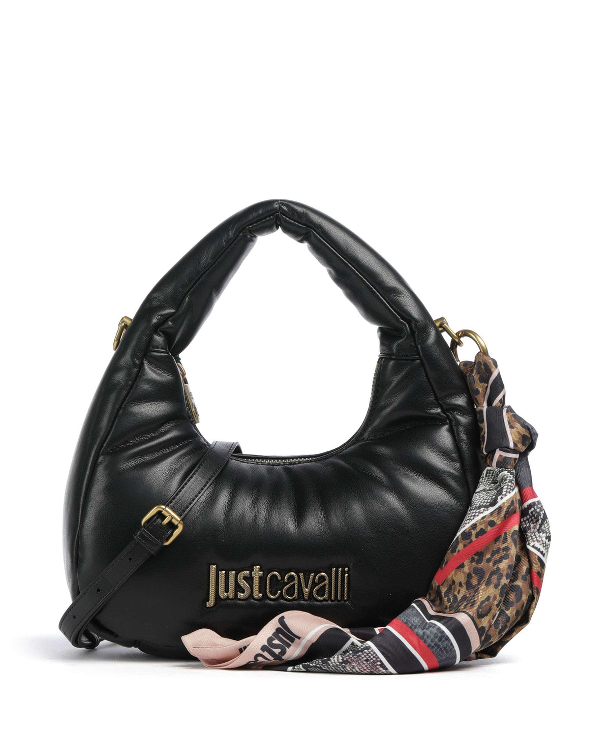 Just Cavalli Puffy Foulard Shoulder bag black
