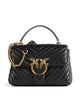 Pinko Love Lady Puff Mini Borsa a mano nero/antique gold
