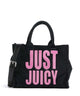 Juicy Couture Iris Patch Velvet M Borsa a mano black