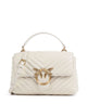Pinko Love Lady Puff Mini Borsa a mano bianco seta/antique gold