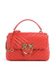 Pinko Love Lady Puff Mini Borsa a mano rosso mandarino/antique gold