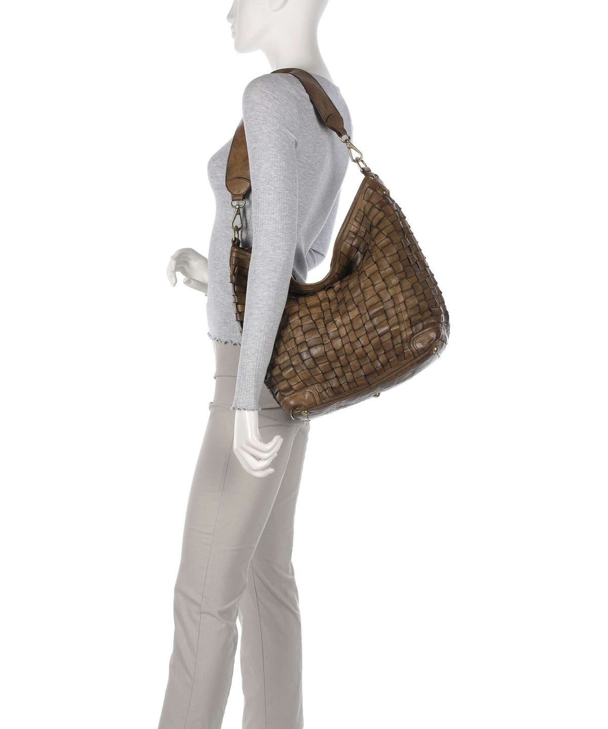 Campomaggi Hobo bag verde militare