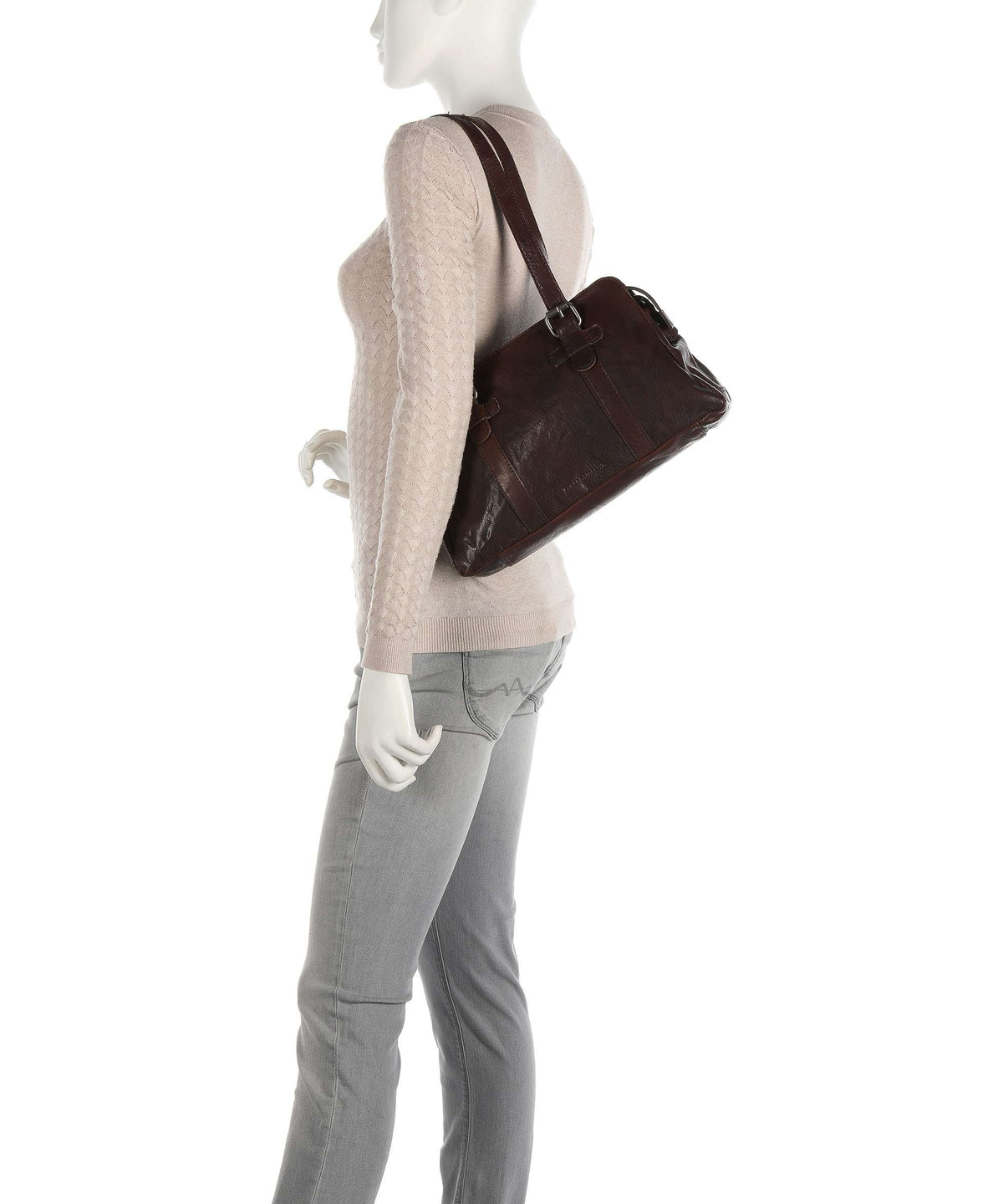 Spikes & Sparrow Bronco Shoulder bag dark brown