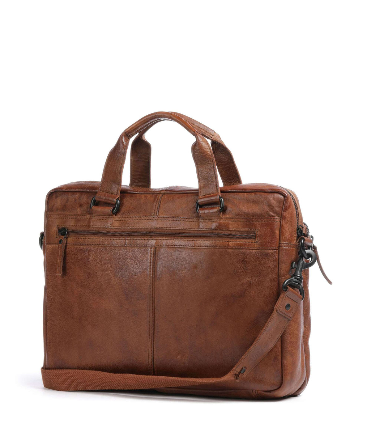 Spikes & Sparrow Apache Briefcase brandy