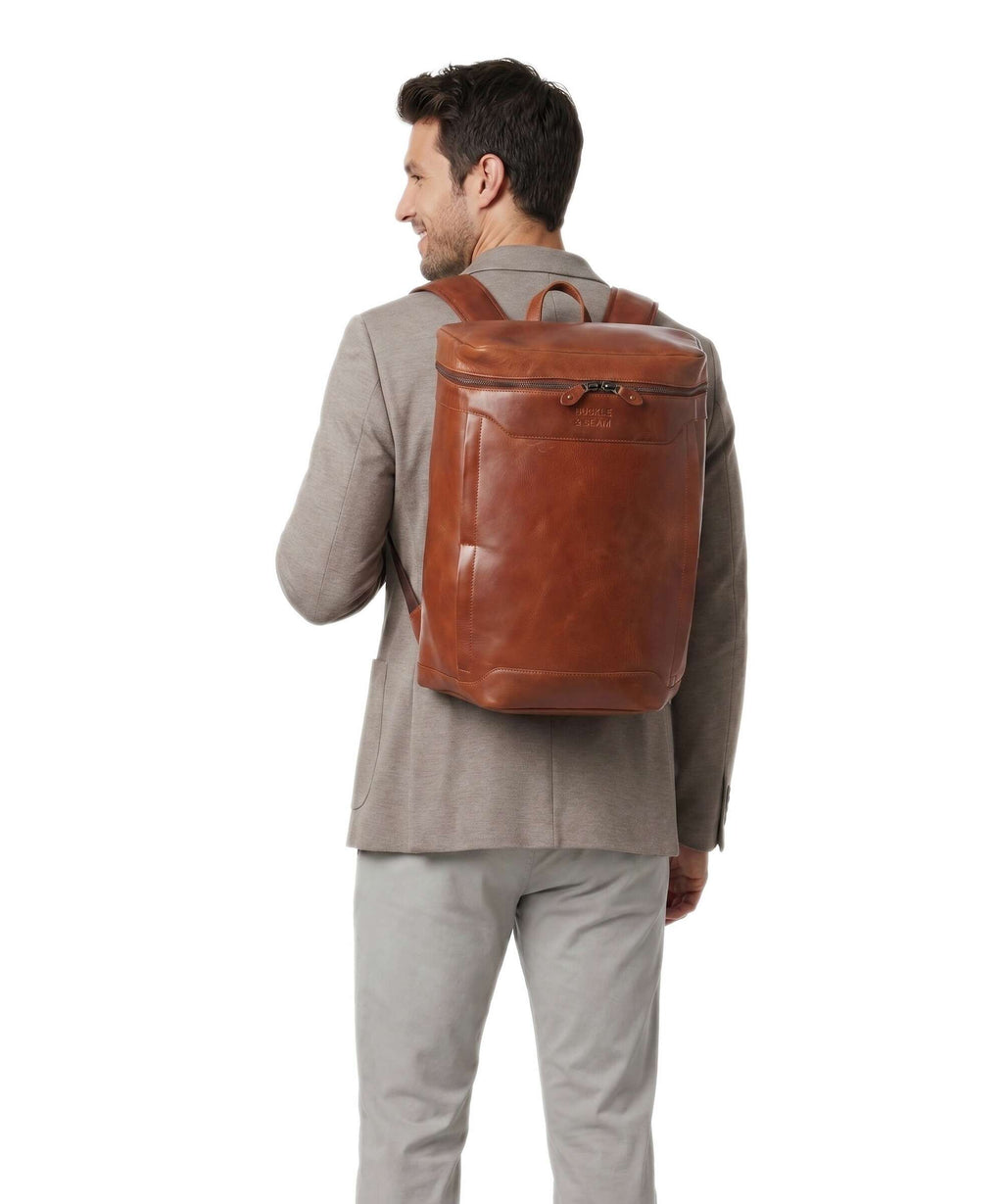 Buckle & Seam Siwa Backpack cognac