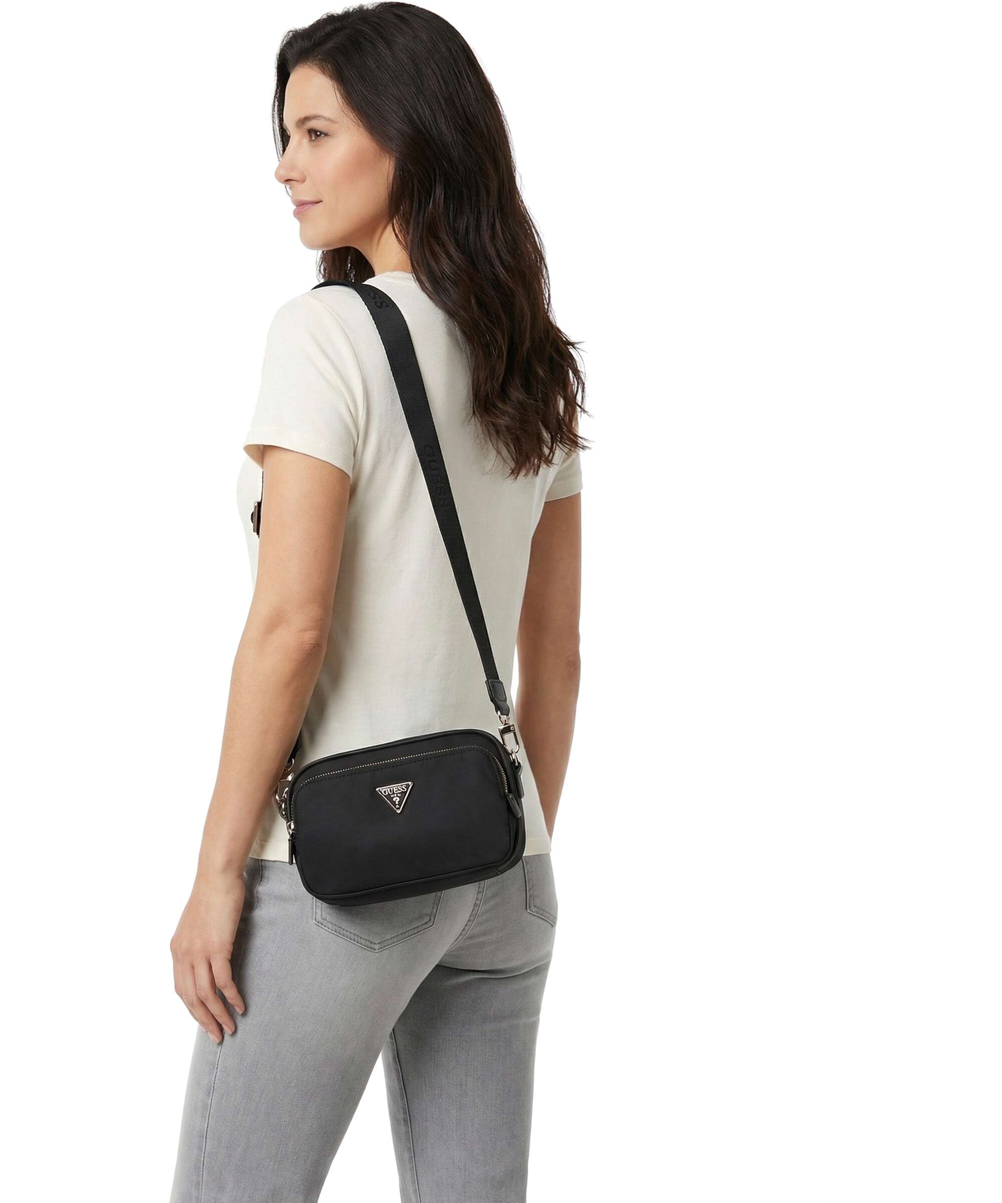 Guess Gemma Eco Crossbody bag black