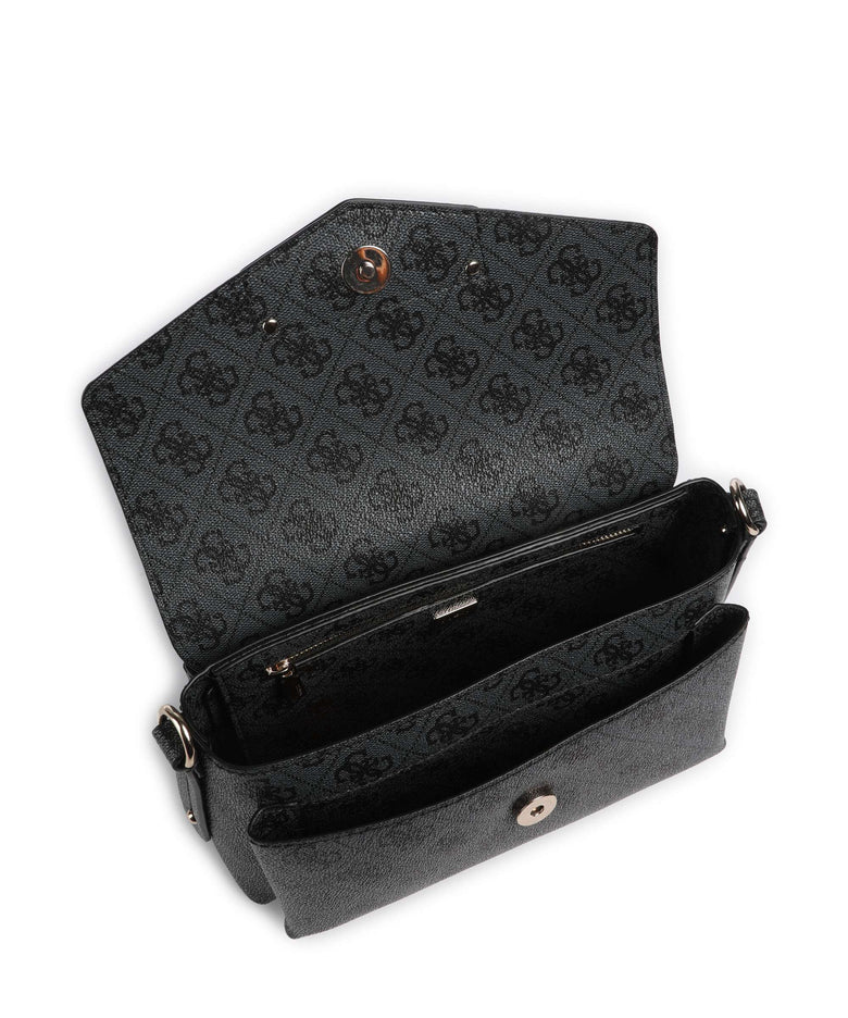 Guess Brenton Eco Shoulder bag coal logo