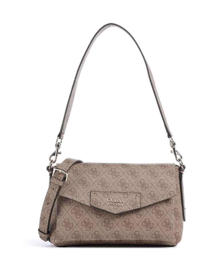 Guess Brenton Eco Shoulder bag latte logo