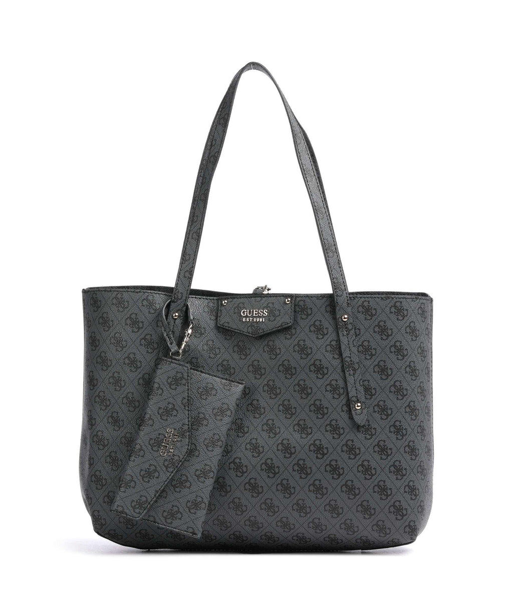 Guess Brenton Eco Tote bag coal logo