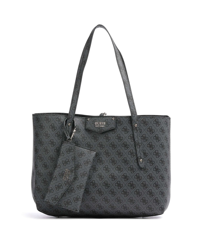 Guess Brenton Eco Tote bag coal logo