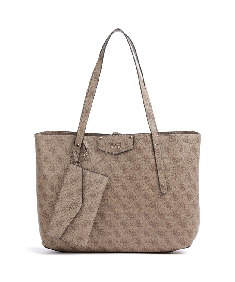 Guess Brenton Eco Tote bag latte logo