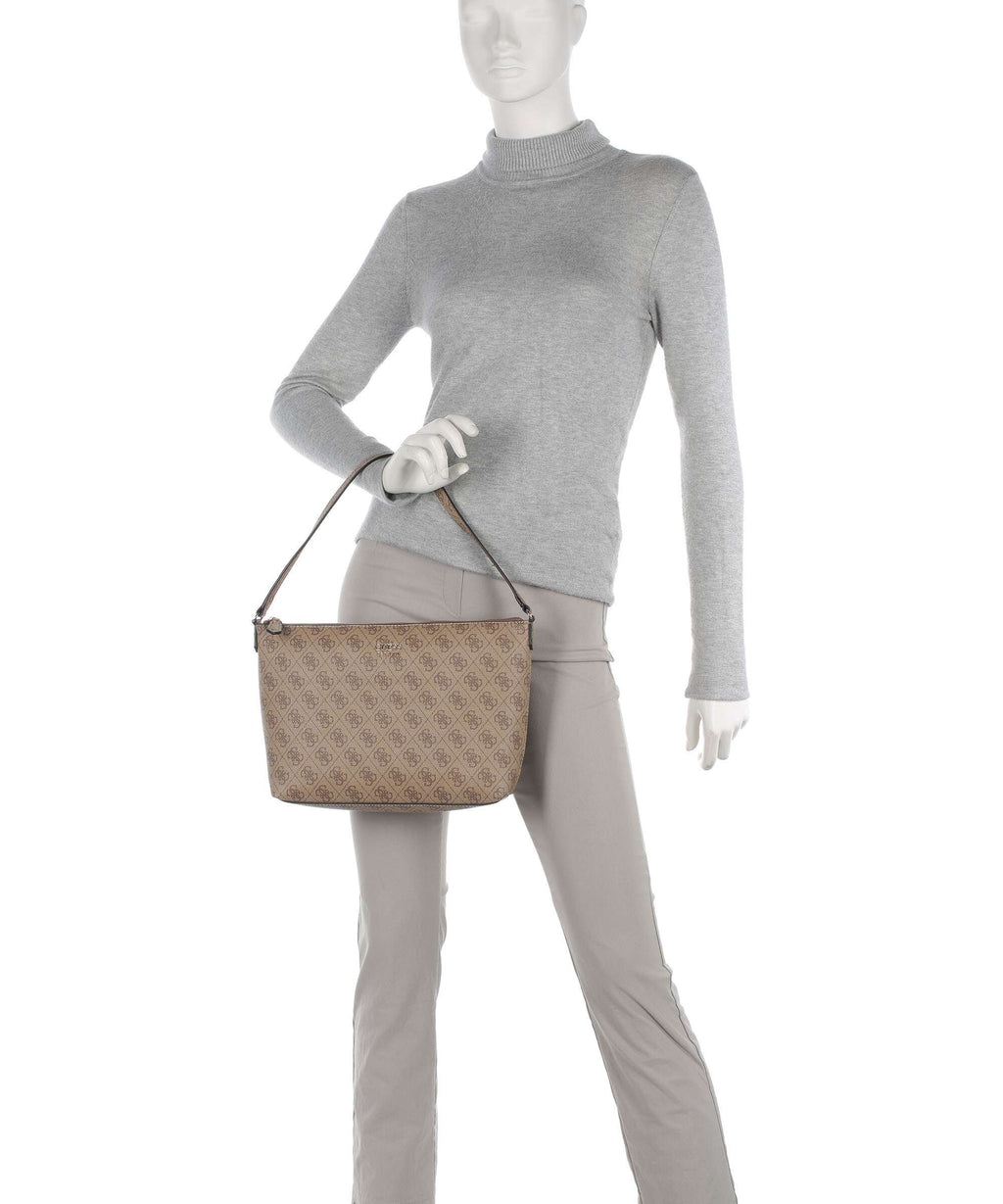 Guess Brenton Eco Tote bag latte logo