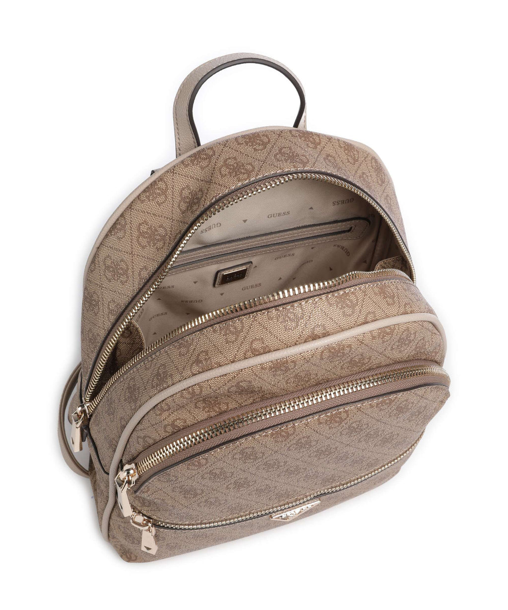 Guess Manhattan Backpack latte logo