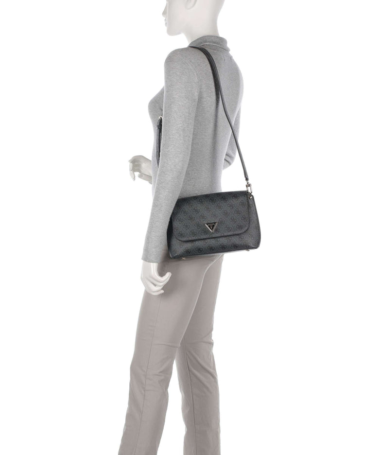 Guess Meridian Crossbody bag coal logo