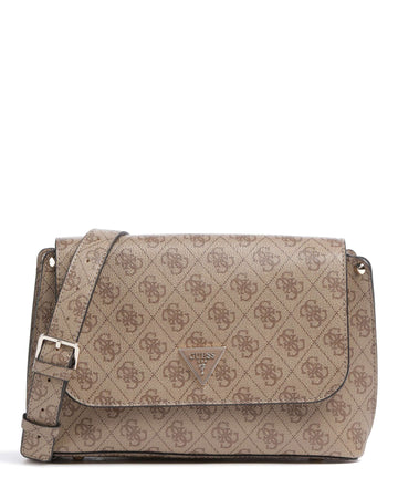 Guess Meridian Borsa a tracolla latte logo
