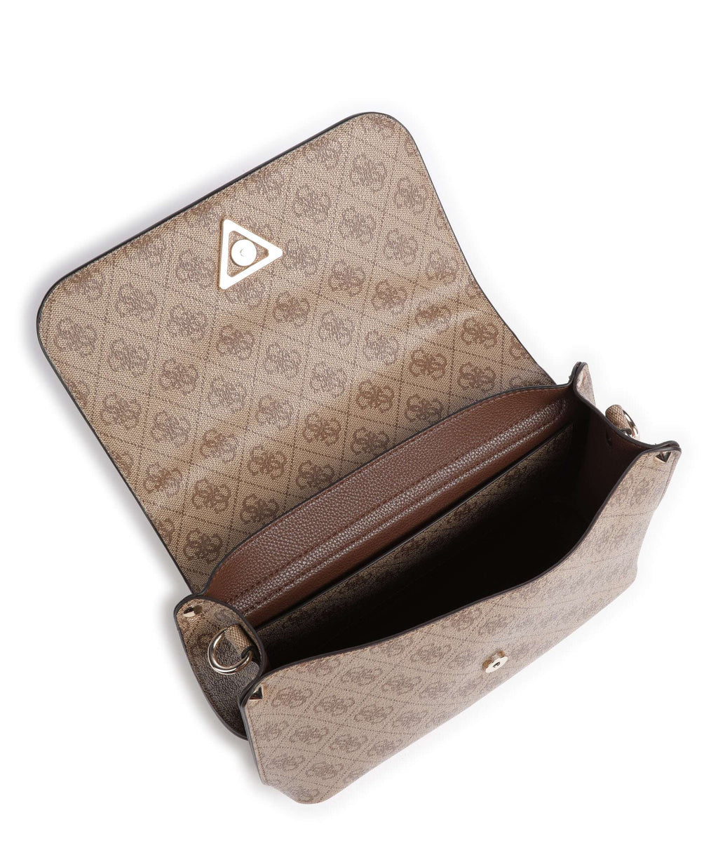 Guess Meridian Crossbody bag latte logo