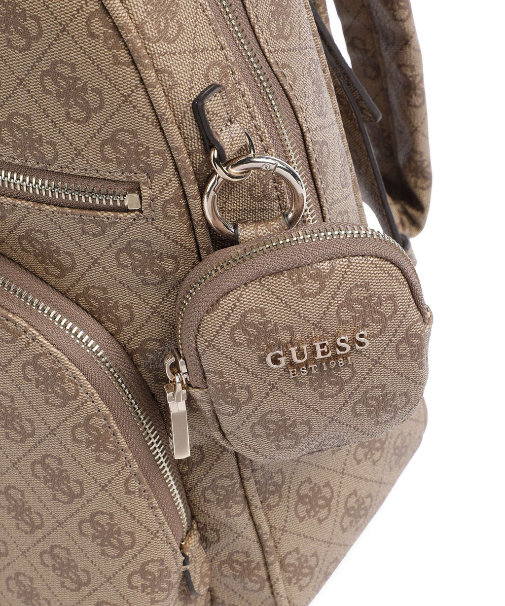 Guess Power Play Backpack latte logo