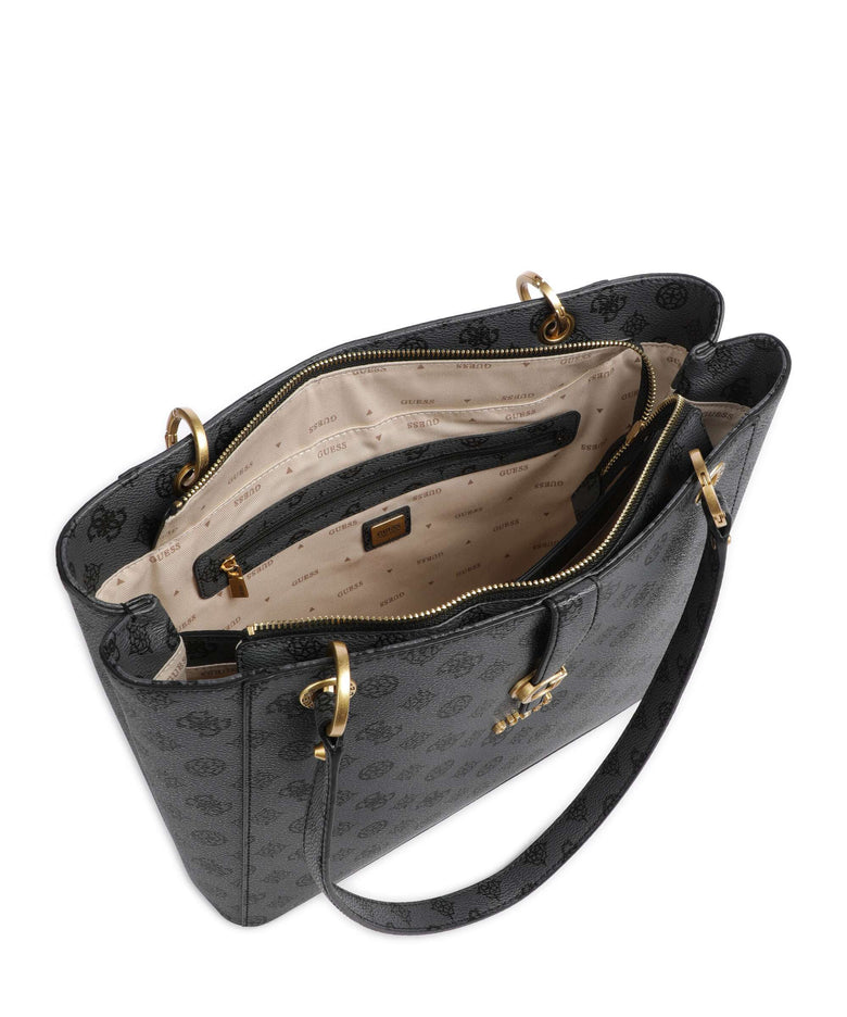 Guess Kuba Tote bag charcoal logo