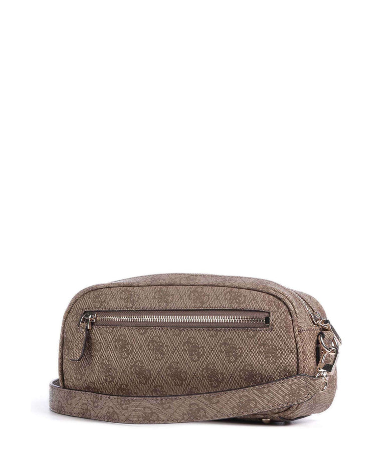 Guess Power Play Crossbody bag latte logo