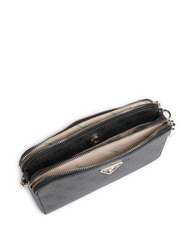 Guess Erica Eco Crossbody bag coal logo