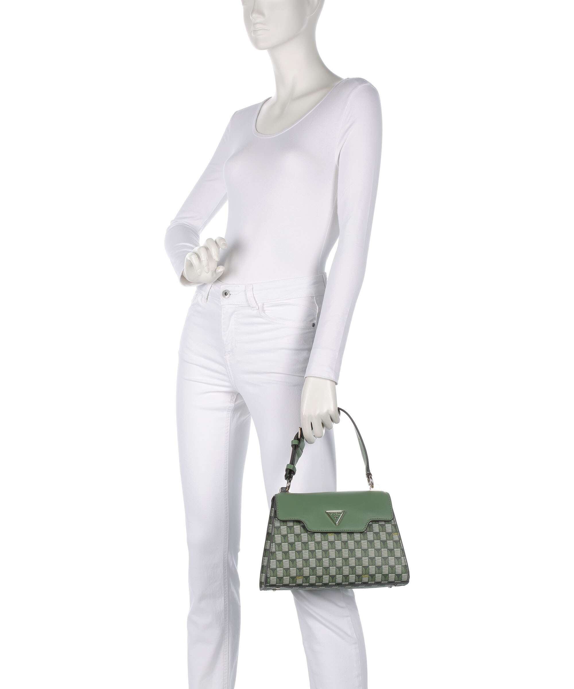 Guess G Wave Handbag green logo