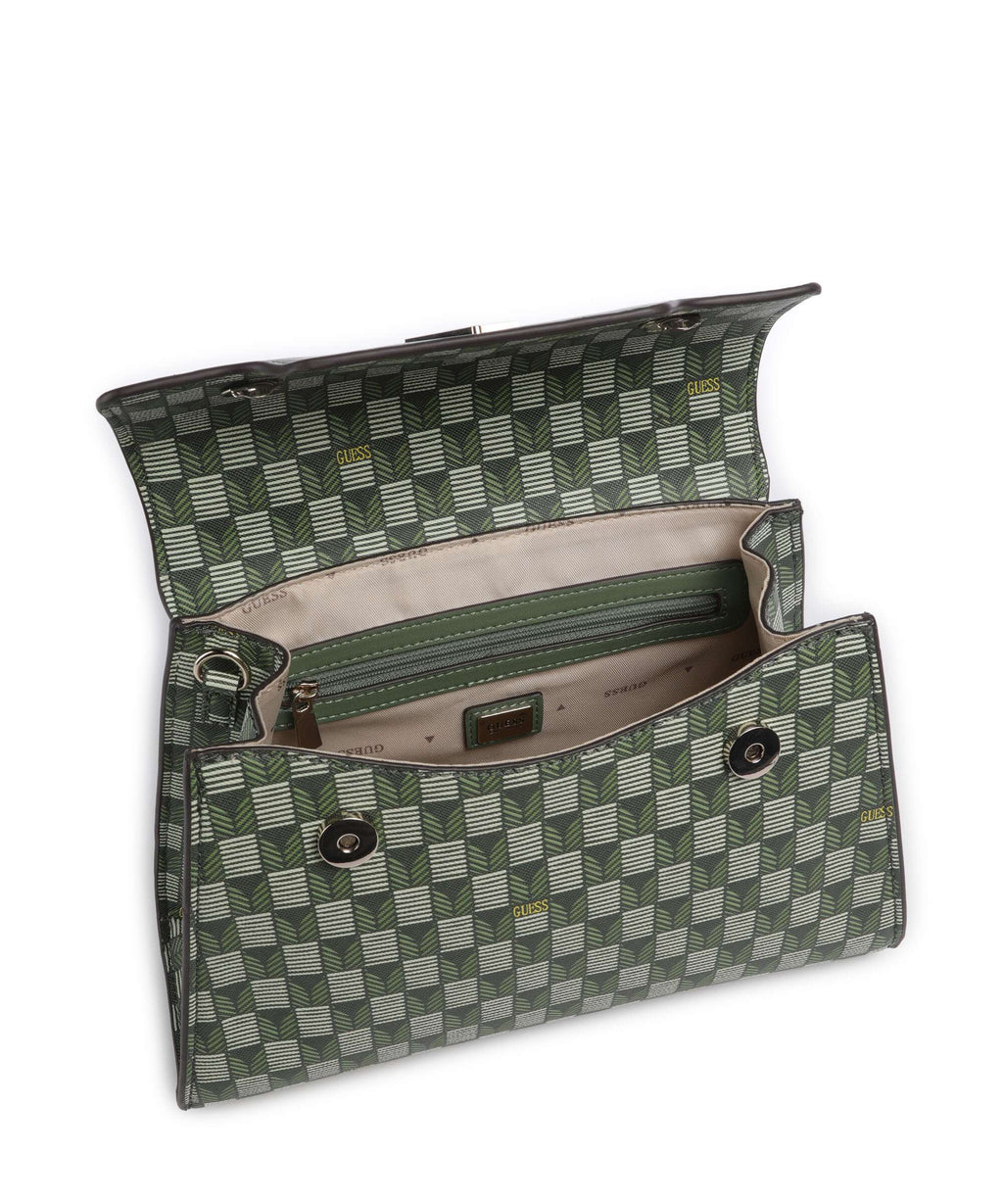 Guess G Wave Handbag green logo