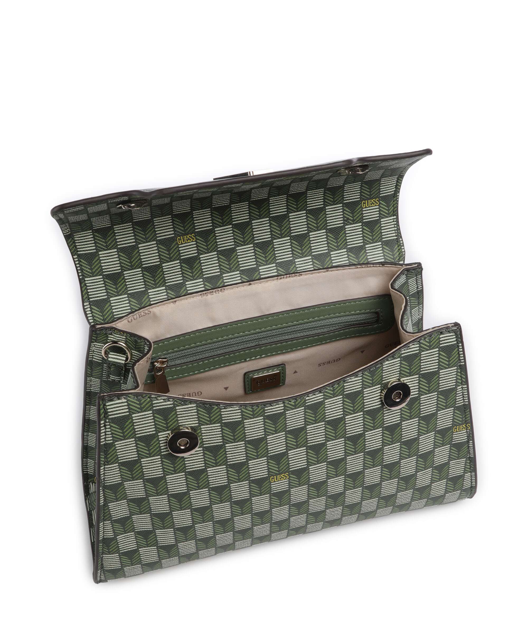 Guess G Wave Handbag green logo